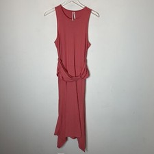 Anthropologie Large Sleeveless Mango High Low Midi Shirt Dress.