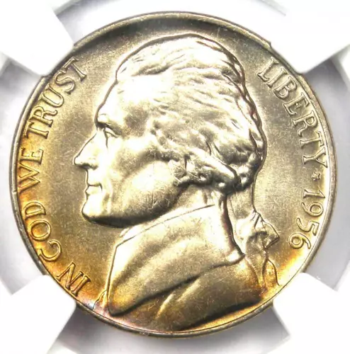 1956 Jefferson Nickel 5C - NGC MS67 FS - Rare Full Steps Gem - $2,250 Value!