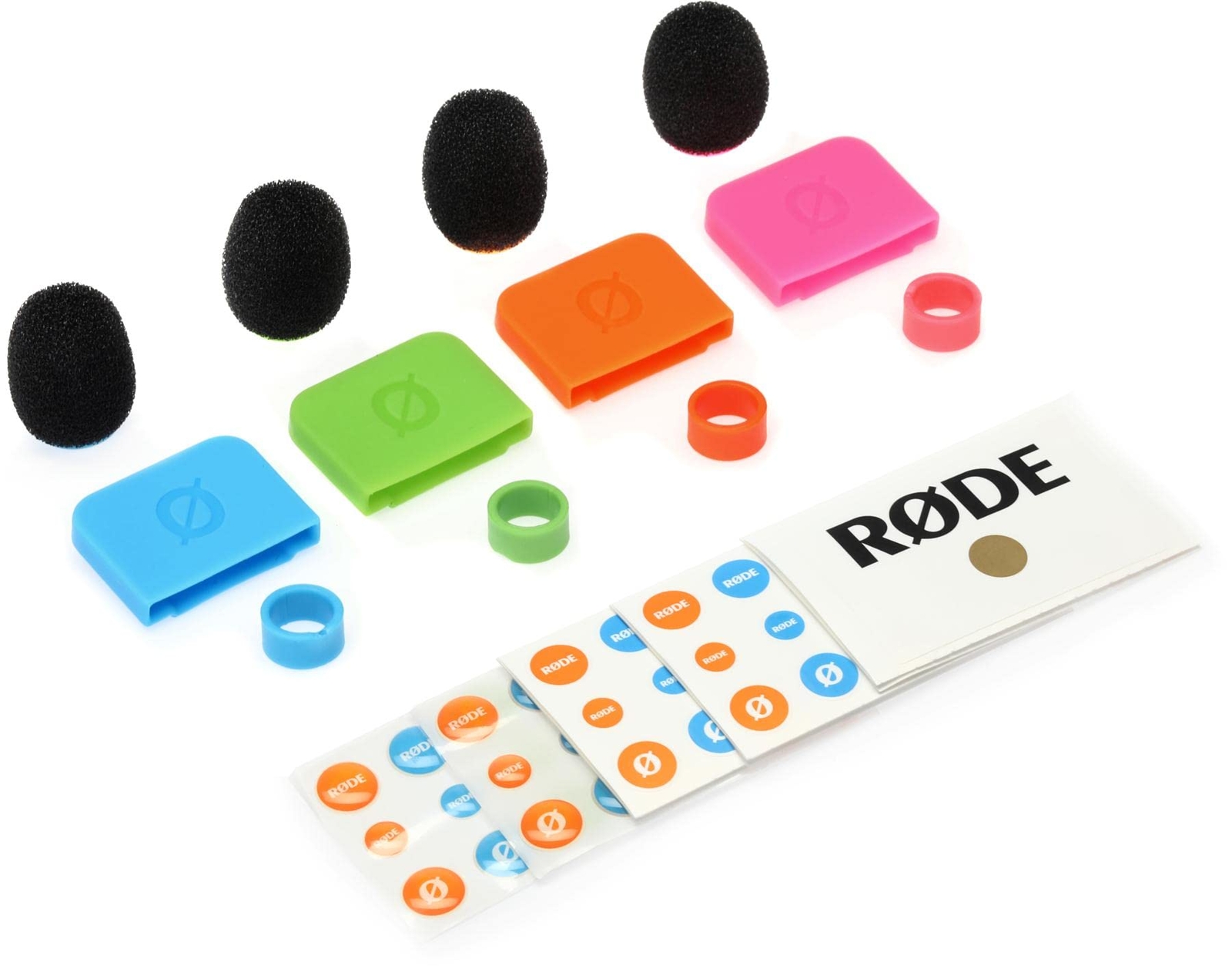 Windshields Rode RODE COLORS2 4 Colored Windshields for Wireless GO, Wireless GO II ...