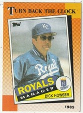 FREE SHIPPING-MINT-1990 Topps #661 Turn Back the Clock  Royals Dick Howser