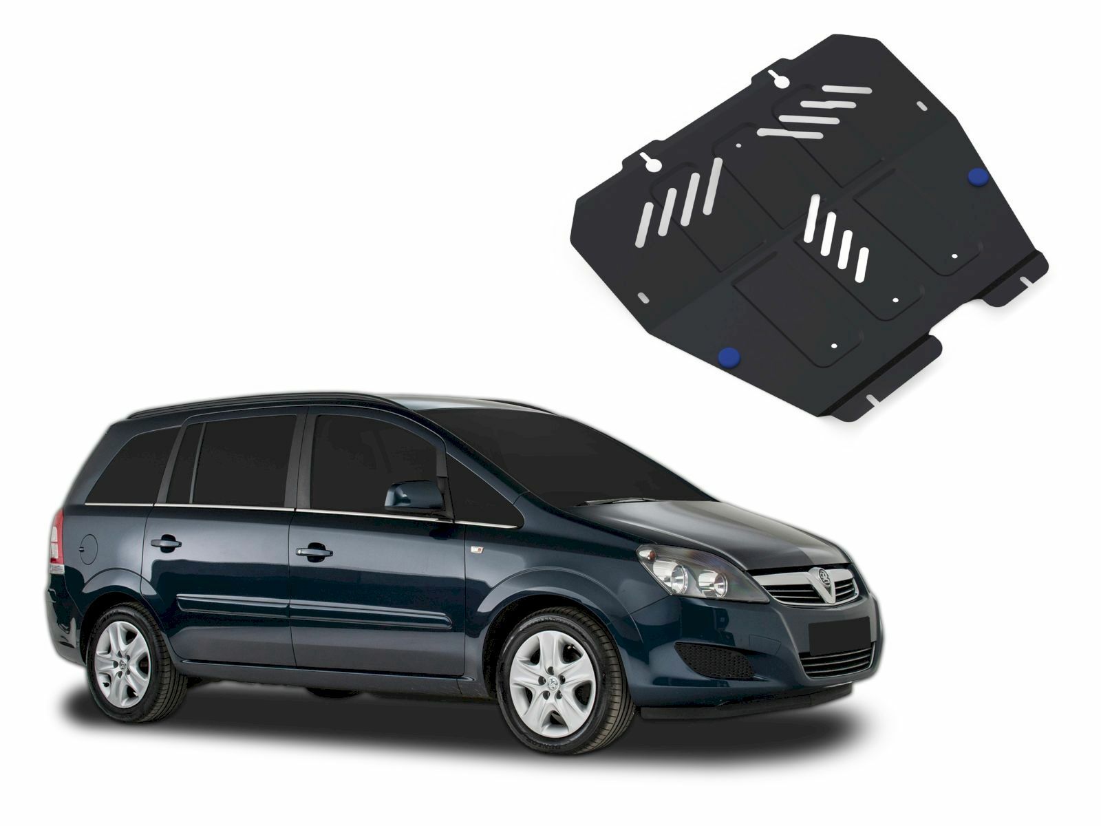 Protection sous moteur Opel Zafira B en acier pour trajets quotidiens et chemins