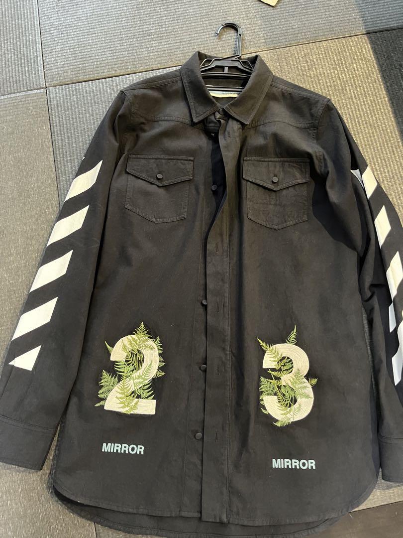 OFF-WHITE 2017SS FERN SHIRT S Black | eBay