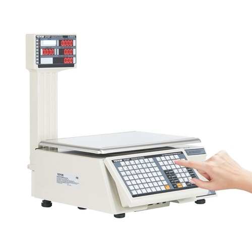 VEVOR Bilancia Elettronica per il Calcolo dei Prezzi, 66 LB Bilancia Pesi Digital Deli, LCD e - Foto 12 di 12
