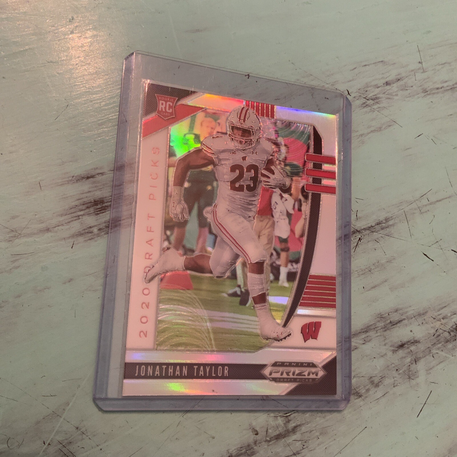 2020 Prizm Draft Picks Jonathan Taylor Silver Holo Prizm Rookie RC #106 Colts