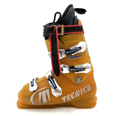 Tecnica Diablo Race R Orange Downhill Ski Boots Men's Size 8.5