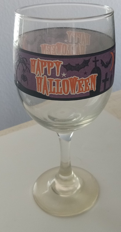 Happy Halloween - Halloween Themed Wine Glass Preowned