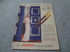 1944 Eversharp Pens Vintage Magazine Ad "For Distinguished Service"