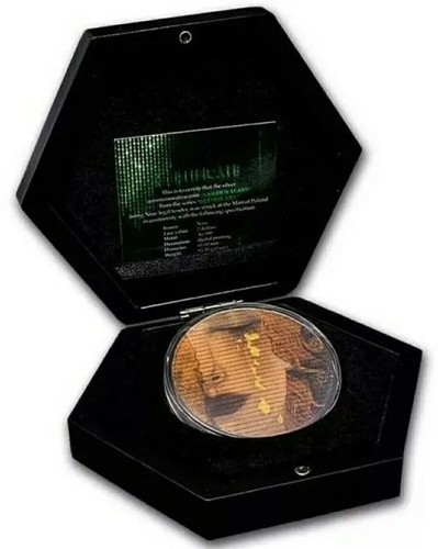 2020 $7 Matrix Art Gustav Klimt Golden Tears 3oz Silver Coin - Picture 2 of 5
