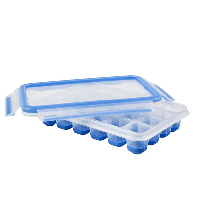 EMSA Clip & Close Eiswürfelbereiter mit flexiblen Boden 22,6x16,5x4,9 cm 514549