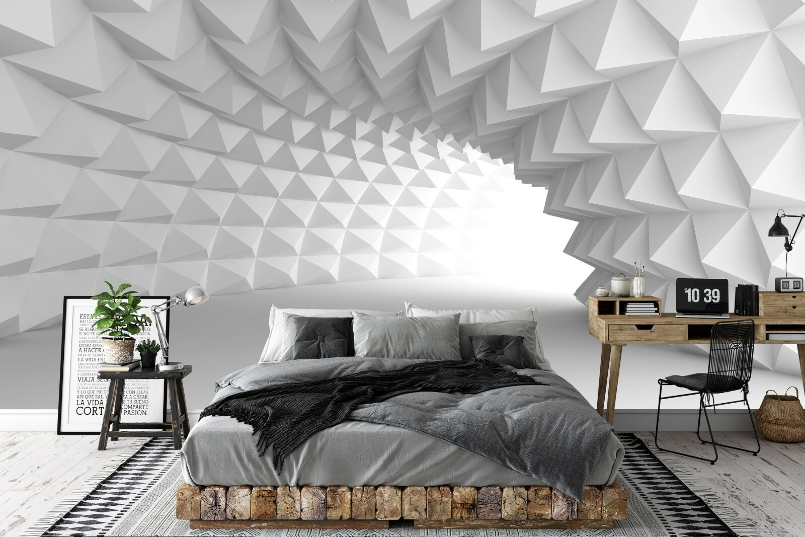 Schlafzimmer Tapete 3d
