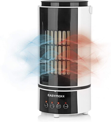 EASYmaxx Heizlüfter Luftkühler Heizfunktion 800 Watt Miniheizung Warmuft