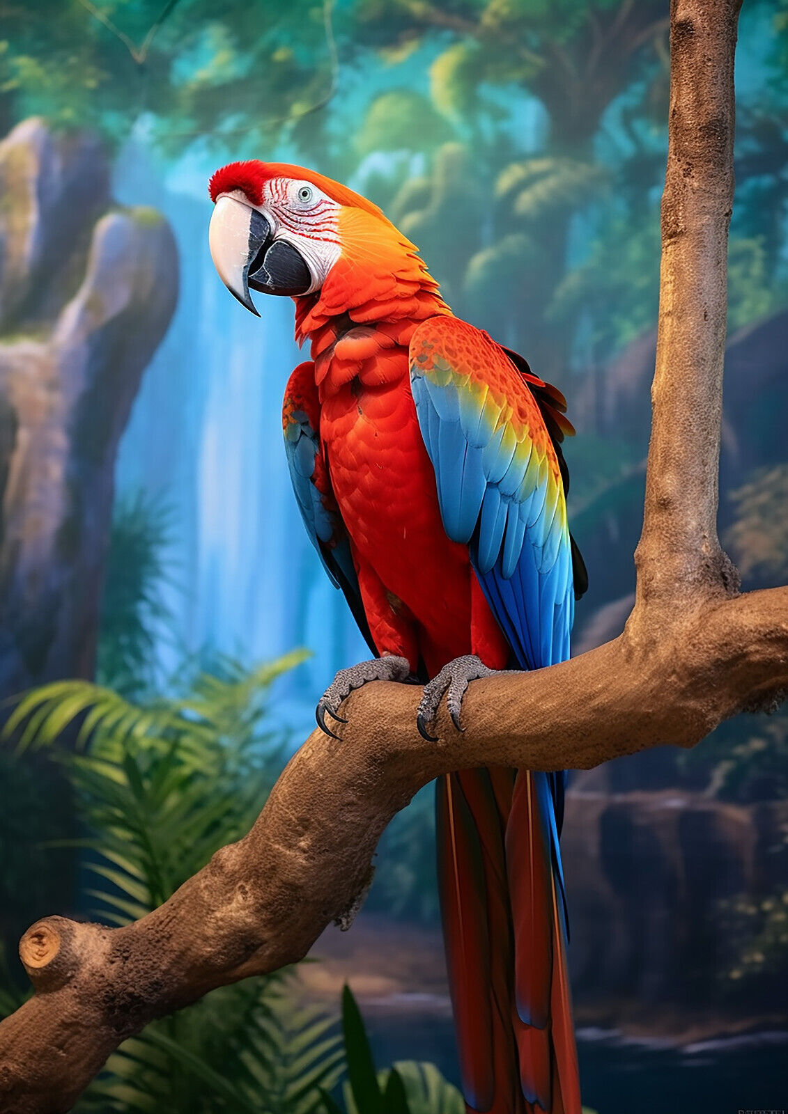 Macaw Parrot Print,Bird print,Tropical Birds Wall Art,parrot print,Bird  Poster | eBay