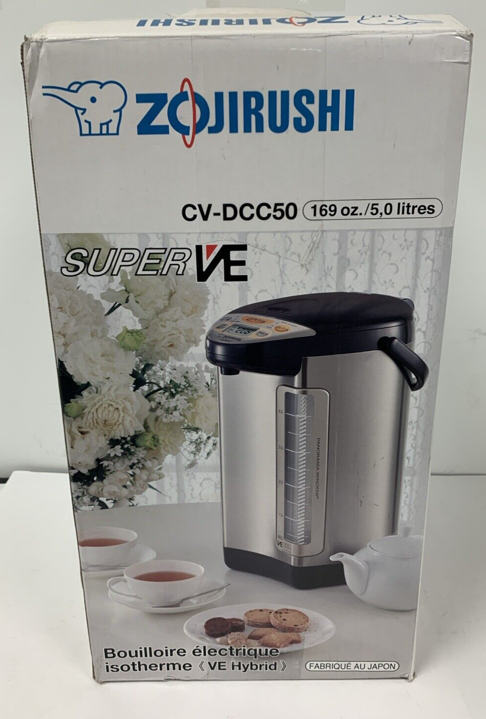 Zojirushi CVDCC50 Super VE Hybrid Water Boiler and Warmer 169oz Dark