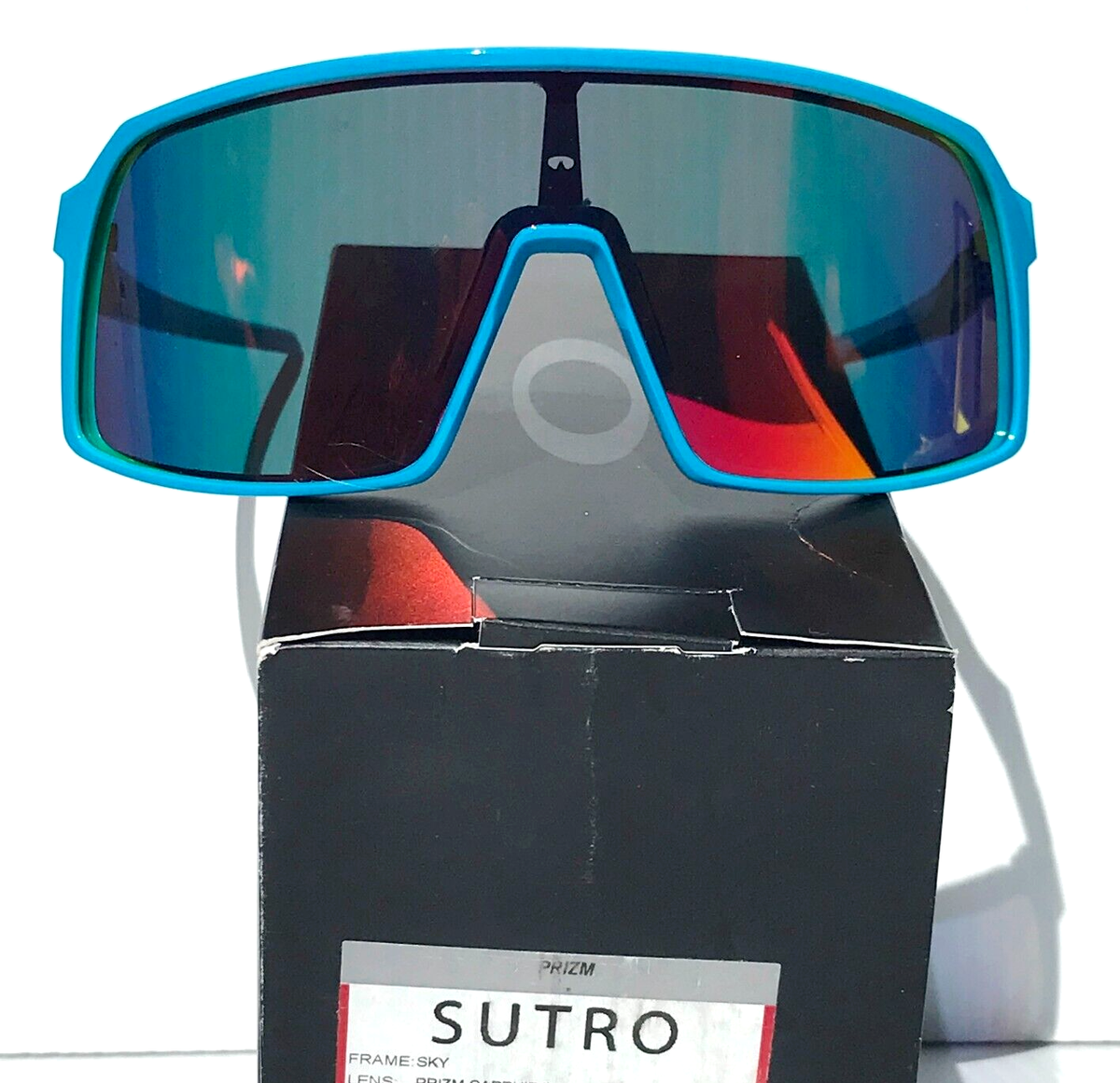 NEW Oakley SUTRO Shiny Sky Blue POLARIZED Galaxy Magenta Pink Lens