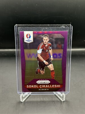 2016 Panini Prizm UEFA Euro Sokol Cikalleshi Purple Prizm #d/99 Konyaspor  #199