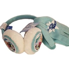 New Frozen Anna  Elsa Winter Earmuffs and Gloves - Sz Small