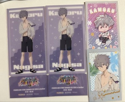 Evangelion Amiami Ticket-style Clear Card Cheki-style Card Kaoru