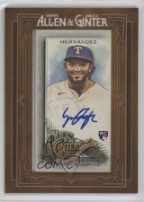 2022 Topps Allen & Ginter Framed Mini Auto Yonny Hernandez #MA-YH Auto 10ou