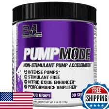 EVL PumpMode Nitric Oxide Supplement - Nitric Oxide Booster Pump Pre Workout Pow