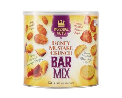 Imperial Mixed Nuts Bar Mix   32 oz   Honey Mustard Snack Mix with Sourdough ...