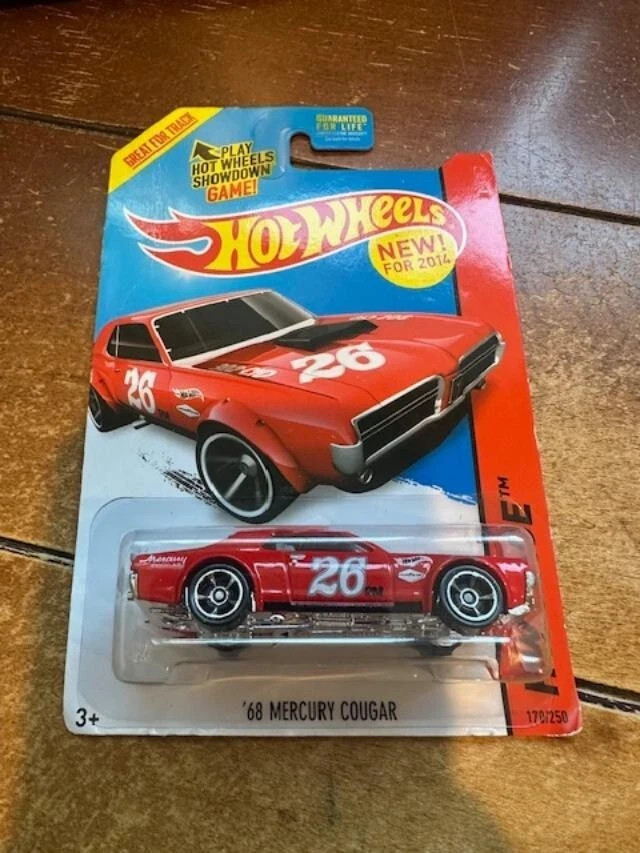 2014 Hot Wheels HW Race '68 Mercury Cougar #170 Red