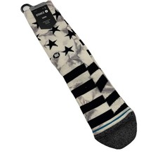 Stance 526 Casual Crew Sock LARGE Sidereal 2 Stars Stripes Men's Size 9-13 L NWT