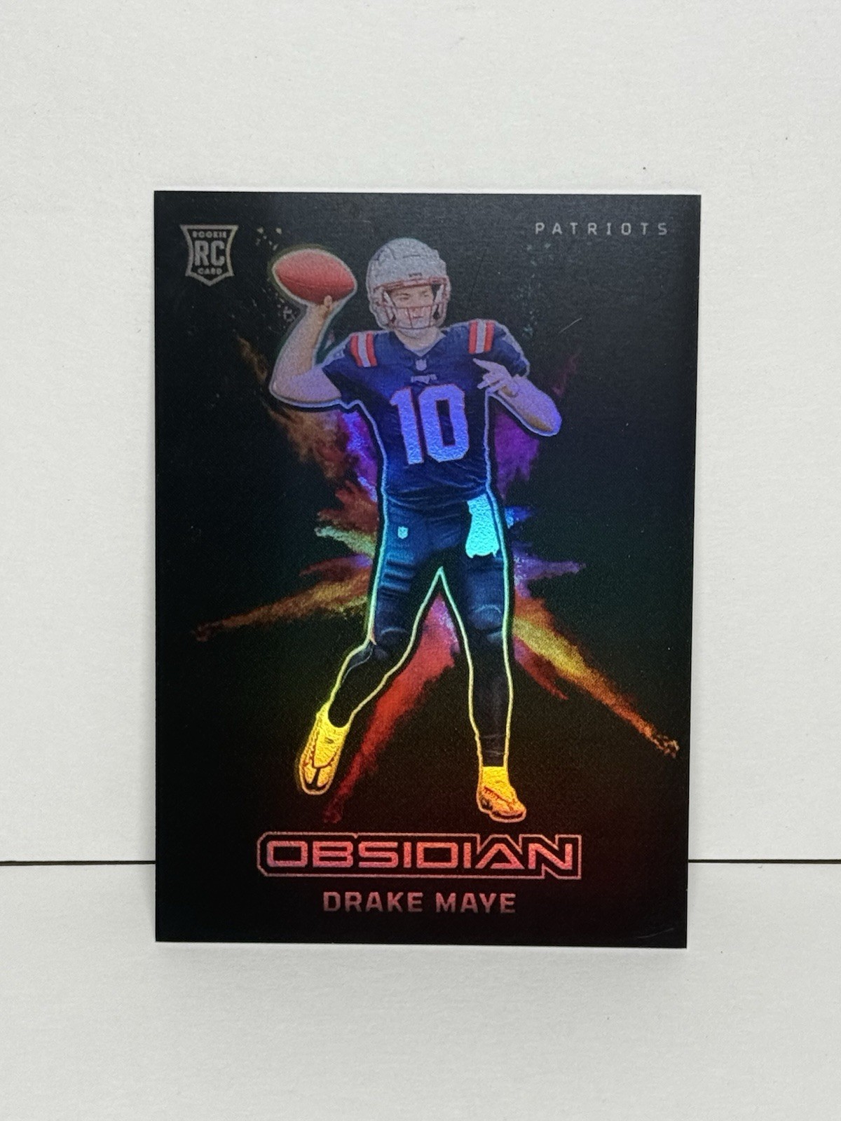 2024 Panini Obsidian - Black Color Blast Drake Maye #4 (RC) Patriots SSP