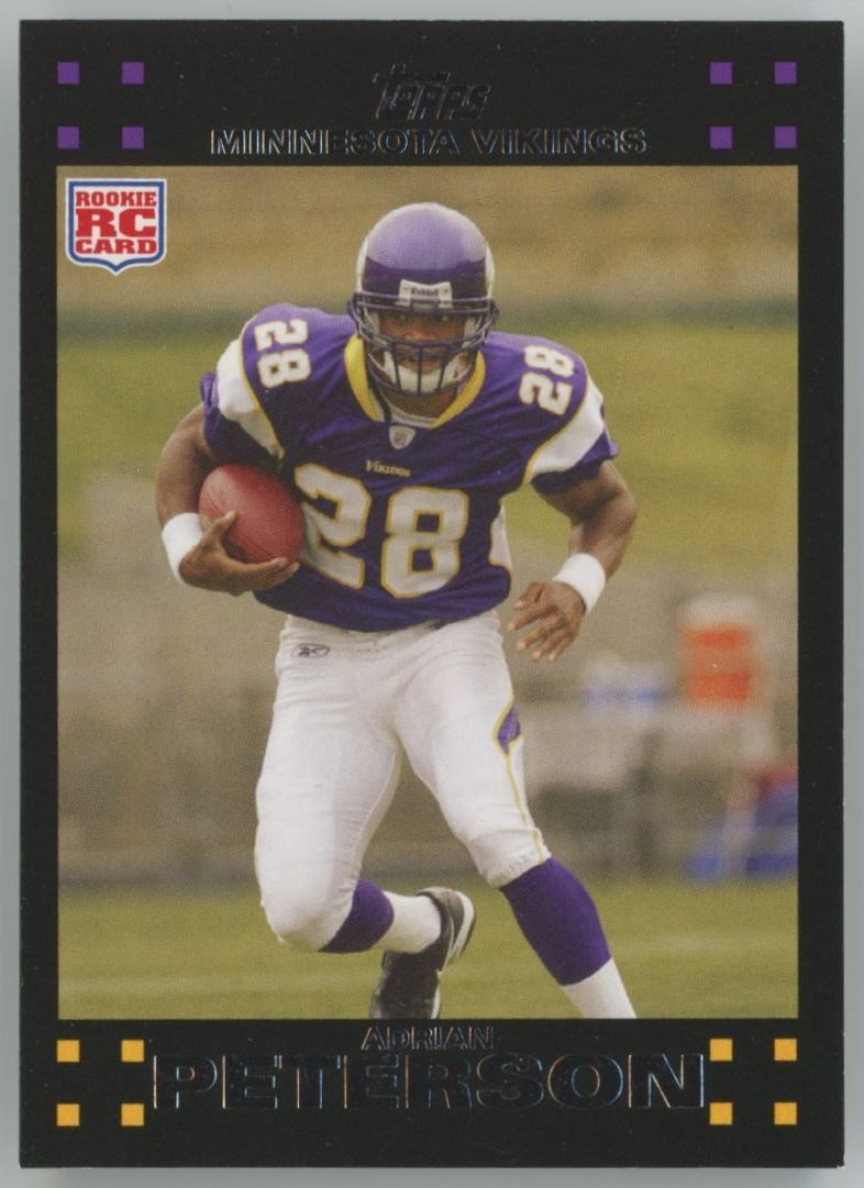 2007 Topps Adrian Peterson Rookie Minnesota Vikings #301 A1