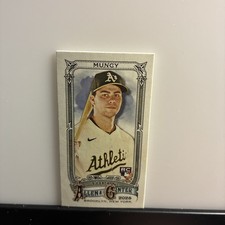 Max Muncy 2025 Allen & Ginter #93 A’s Mini Mitchell & Ness Back SP Rookie