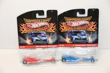 Hot wheels Dragstrip Demons Snake & Mongoose Wedge Dragsters - Real Riders 2010