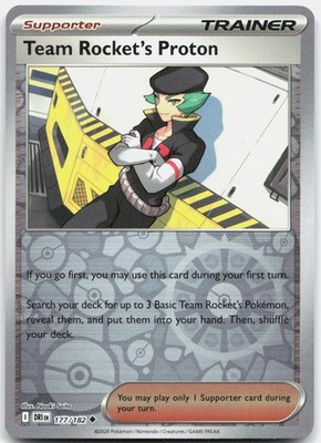 Team Rocket's Proton Uncommon Destined Rivals Reverse Holo 177/182 NM/M Pokemon