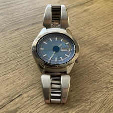Pulsar Men's Stainless Steel Spoon Watch Water Resistant Blue Dial