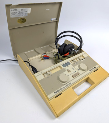 Welch Allyn AM 232 Manual Audiometer, Headphones, Power Supply