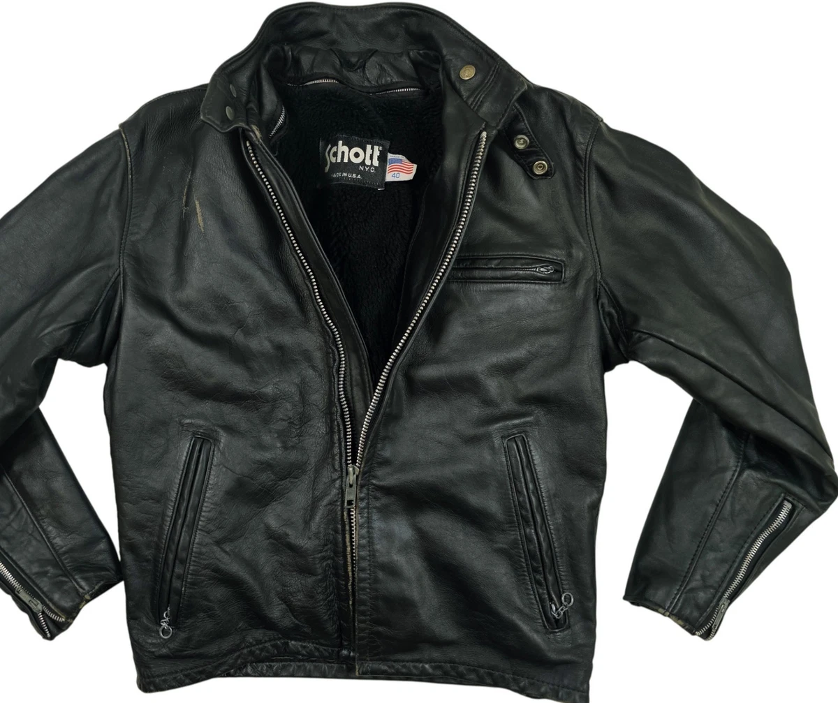 Schott Leather Coats, Jackets & Vests for Men for sale | eBay