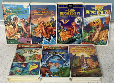 7 The Land Before Time VHS Tapes Misc. Volumes The Big Freeze Big Water 4-7