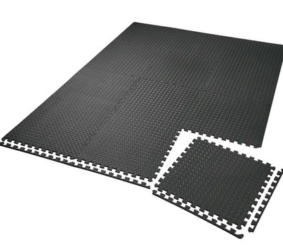 Tectake ineinandergreifende Gymnastik-Fußmatten 60 x 60 cm 12-teiliges Set