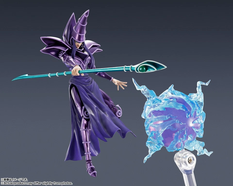 Bandai Yu-Gi-Oh! S.H.MonsterArts Dark Magician Action Figure - Image 3 of 4