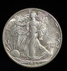1942 United States Walking Liberty Half Dollar Silver Coin 50C Uncirculated