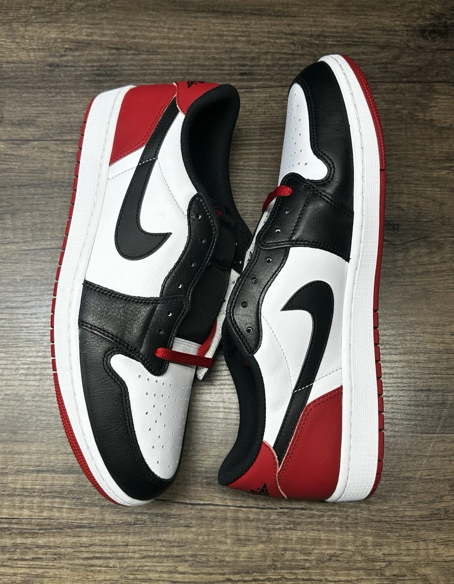 Preços baixos em Jordan 1 Retro OG Low Black Toe | eBay