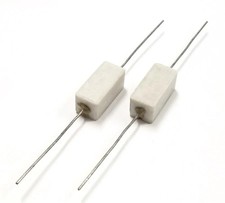 Lot of 2, 500 Ohm 5 Watt Wirewound Ceramic Power Resistors 5W 5W150  10 