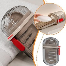 Portable Soap Rack New Waterproof with Cover Soap Container Travel Case Plastic.