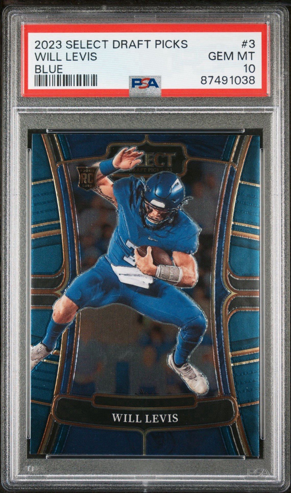 2023 Panini Select Draft Picks - Concourse Will Levis #3 Blue (RC)