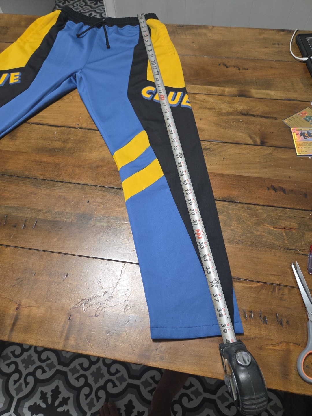 Pink Dolphin Wave Club V2 Track Pants Blue Black Yellow Men's Small S RN 136874 image 9