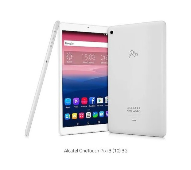 Tablet ALCATEL Pixi 3 (10) ONE TOUCH 9010x 3G WiFi 10" Quad Core da 1.3 Bianco