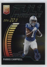 2023 Panini Donruss Elite Full Throttle Green Parris Campbell #FT-PC 09wc