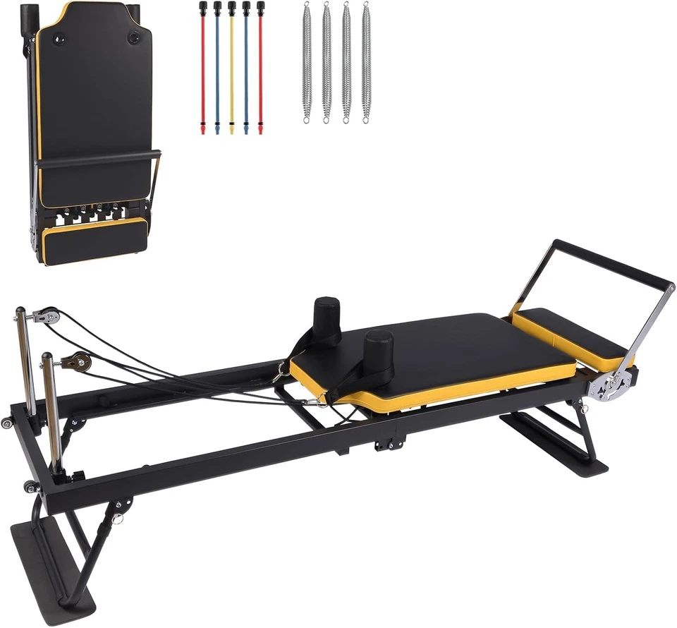 Pilates Reformer Foldable Pilate Machine Equipment for Home Gym Workout Beginner