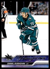 Daniil Gushchin 2023-24 Upper Deck Series 1 Young Guns Rookie San Jose Sharks