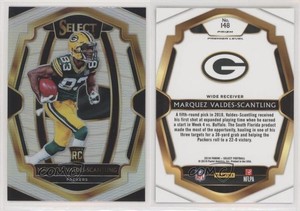 2018 Panini Select Premier Level Silver Prizm Marquez Valdes-Scantling Rookie RC