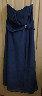 Mark Lesley Brautjungfern-/Abiballkleid - Größe 16/18 kobaltblau - einmal getragen!
