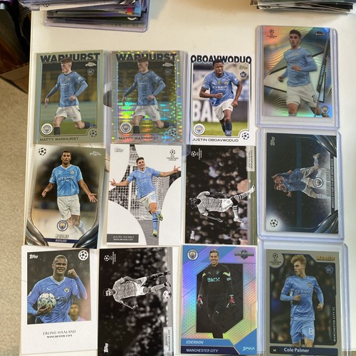 Manchester City 12-card Lot - Haaland, Rodri, Alvarez, Palmer RC, Ederson /199